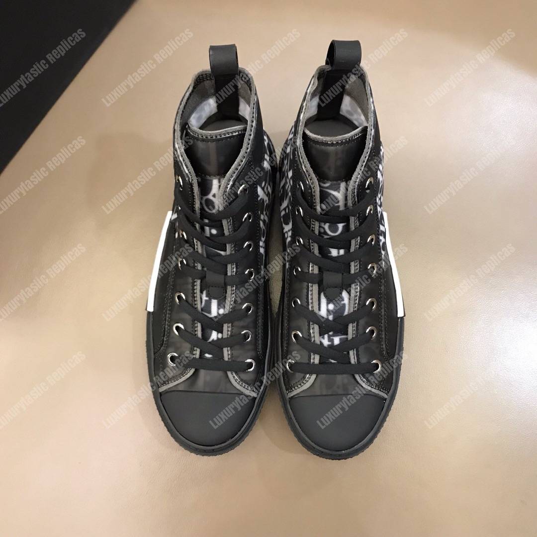 D*or “b23” high-top D*or oblique sneaker