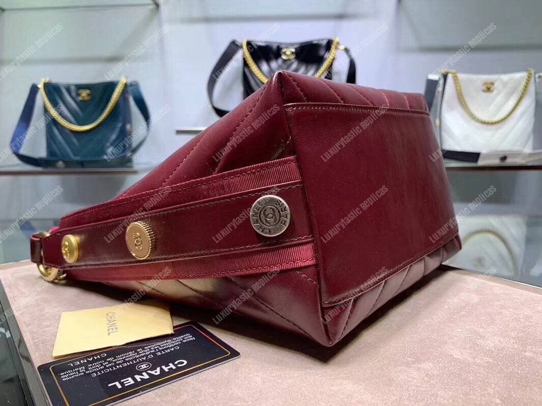 Ch*el hobo handbag red