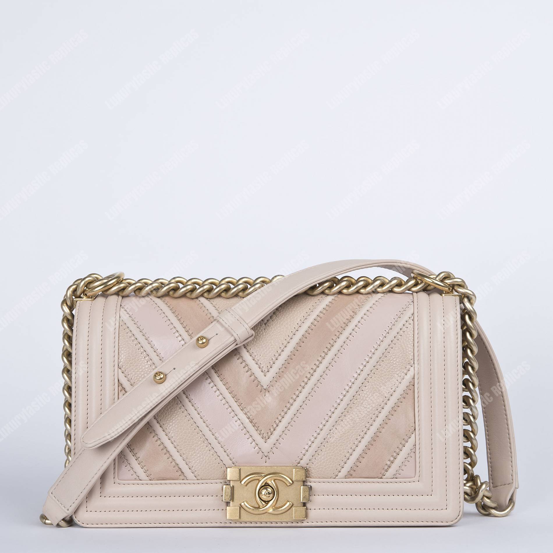 Ch*el medium boy flap bag