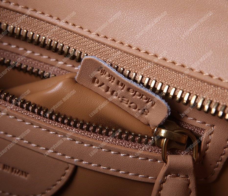 Ce**e mini luggage handbag drummed calfskin brown