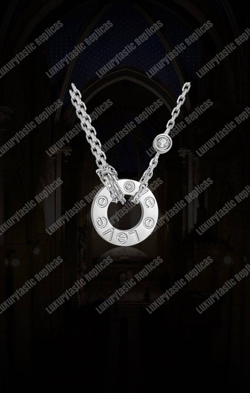 Cartier Love 2 Diamonds Necklace Replica