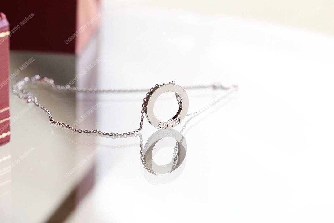 Cartier Love 3 Diamonds Necklace Replica