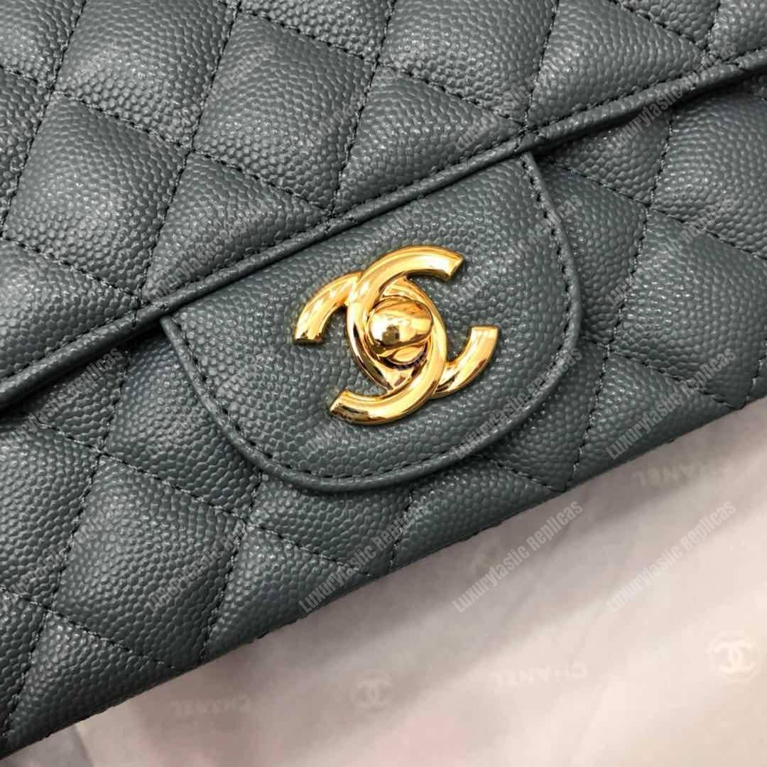 Ch*el mini flap bag dark grey