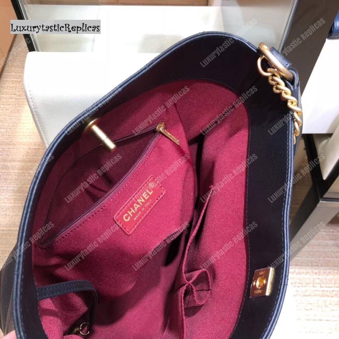 Ch*el hobo handbag black