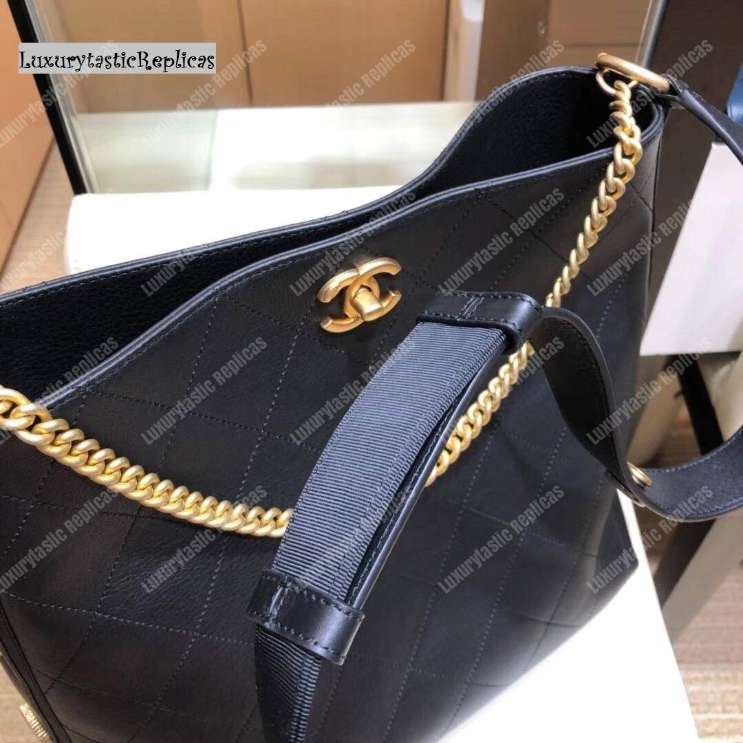Ch*el hobo handbag black