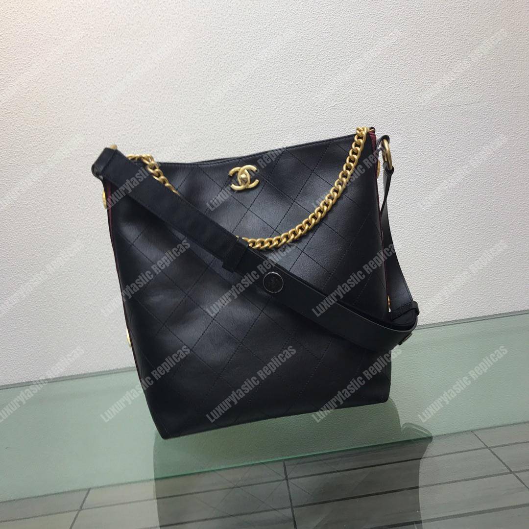 Ch*el hobo handbag black