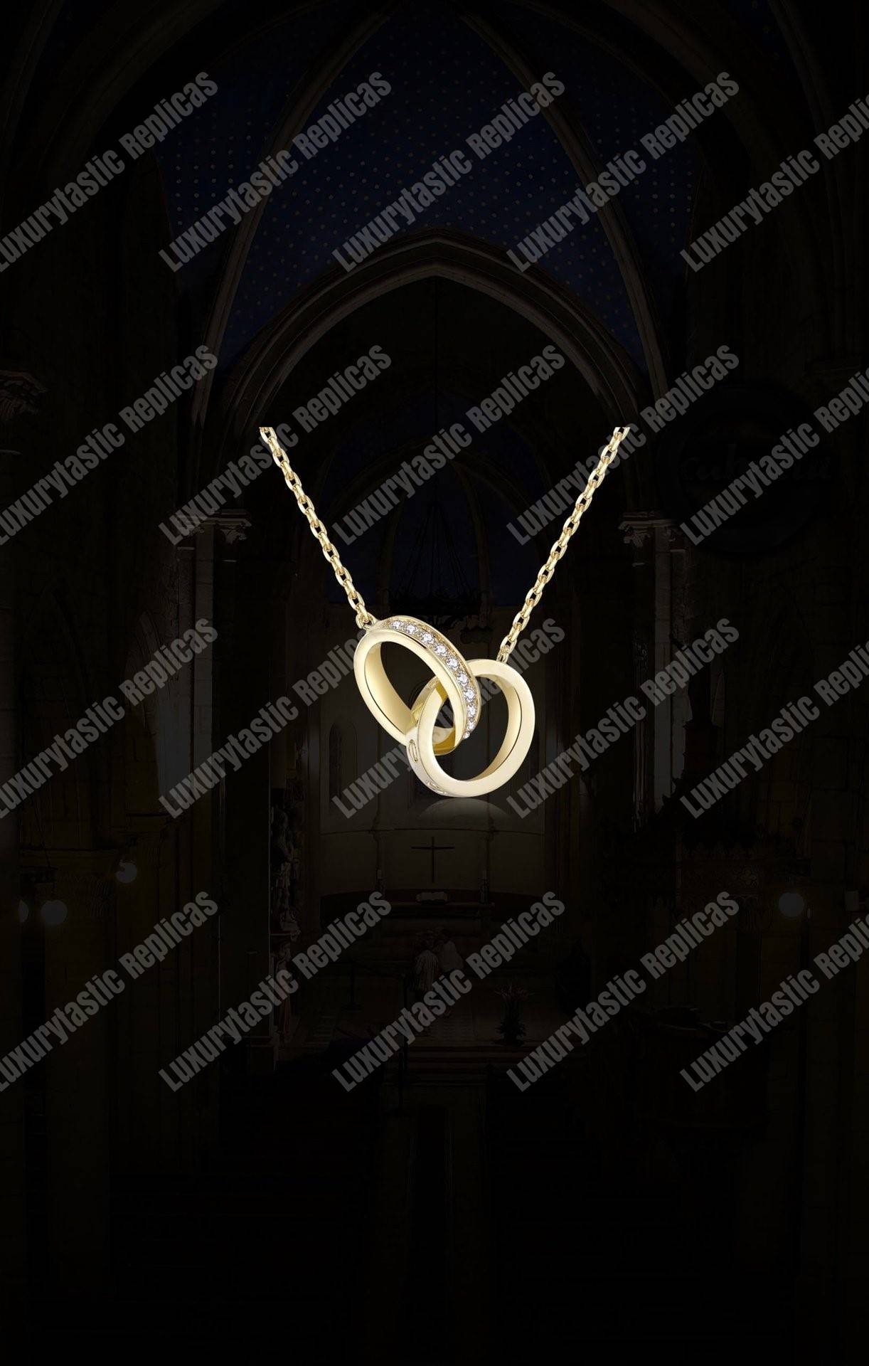 Cartier Love Diamonds Necklace Replica