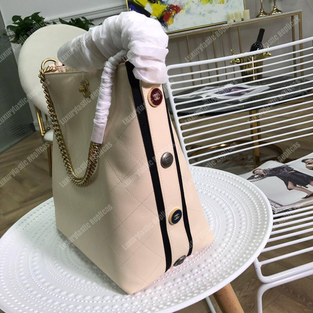 Ch*el hobo handbag white