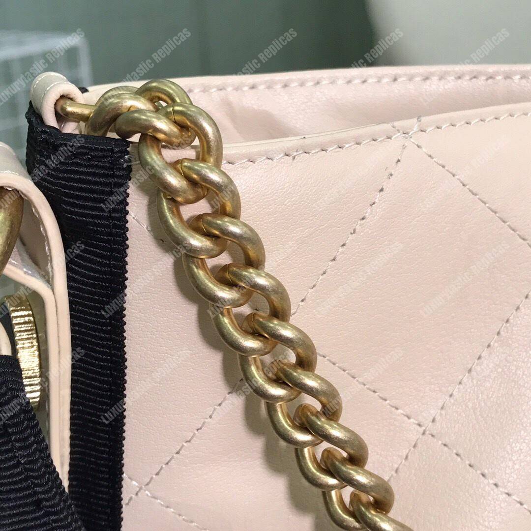 Ch*el hobo handbag white
