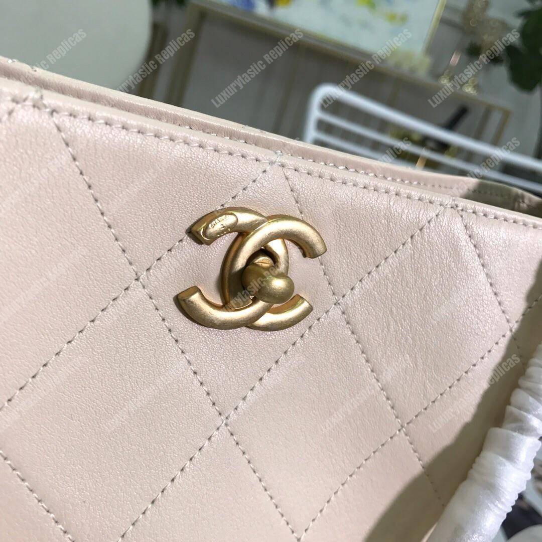 Ch*el hobo handbag white