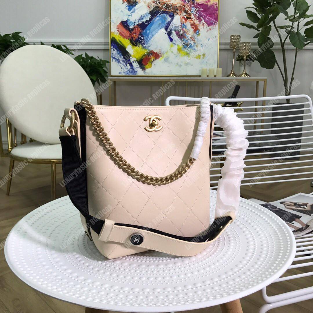 Ch*el hobo handbag white