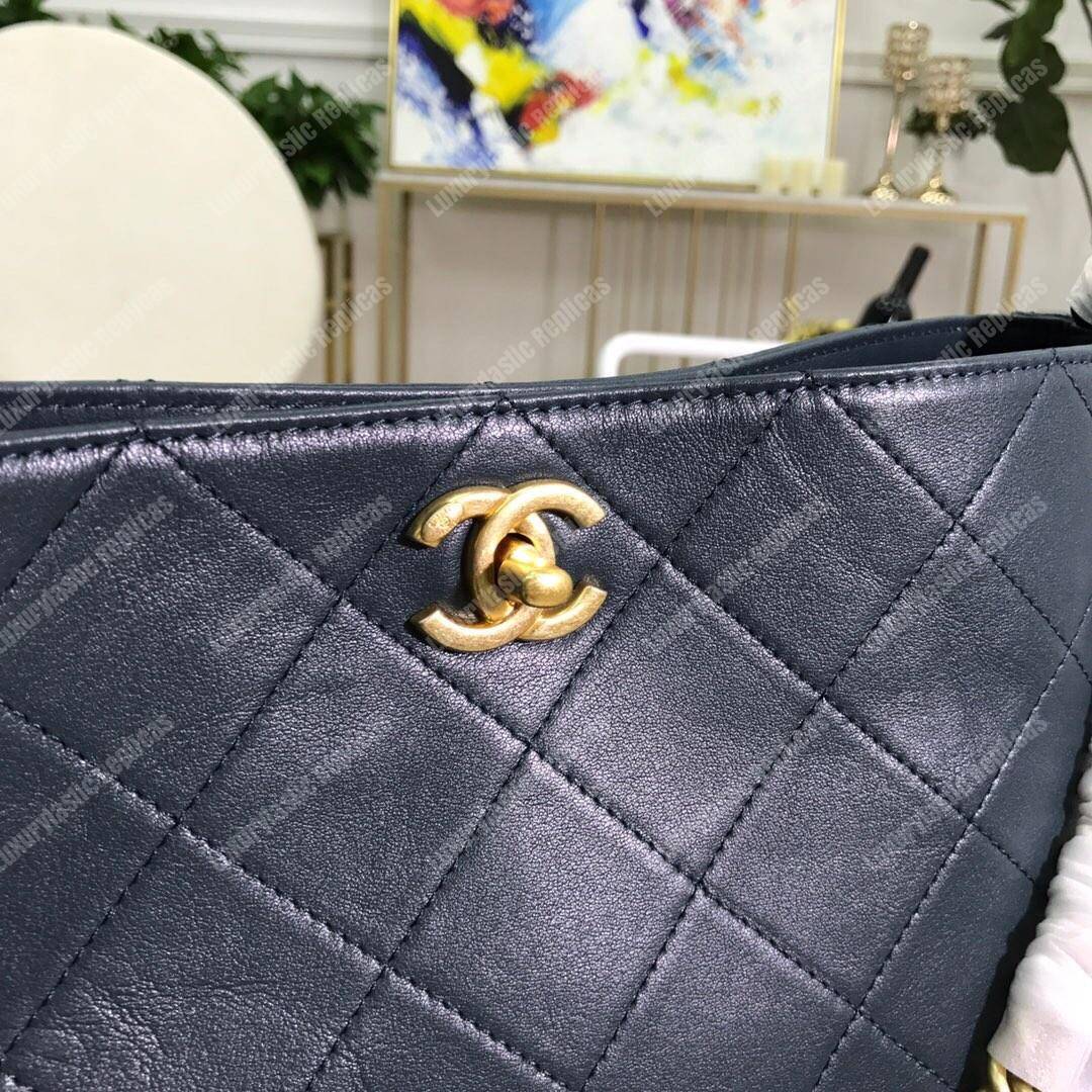 Ch*el hobo handbag blue