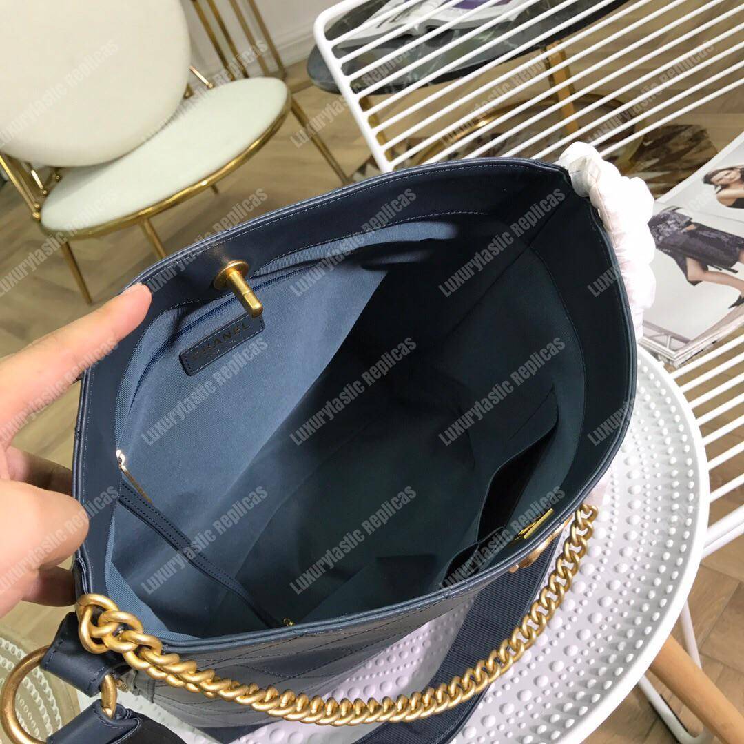 Ch*el hobo handbag blue