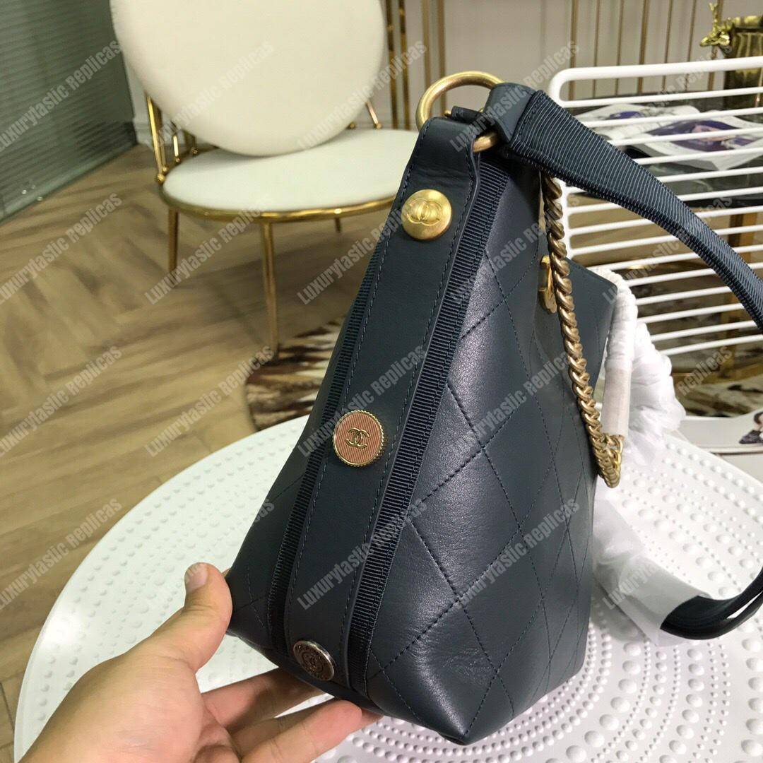 Ch*el hobo handbag blue