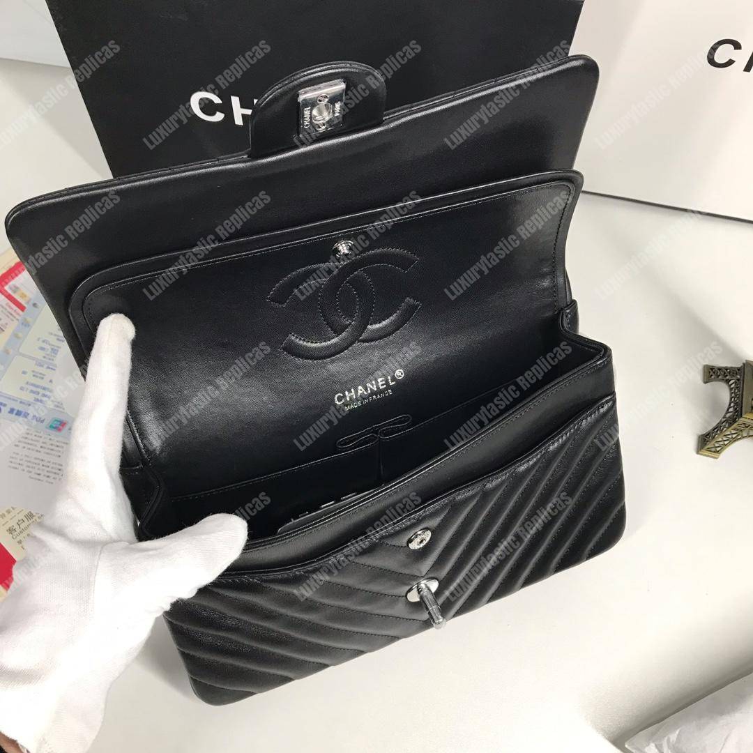 Ch*el classic medium handbag black