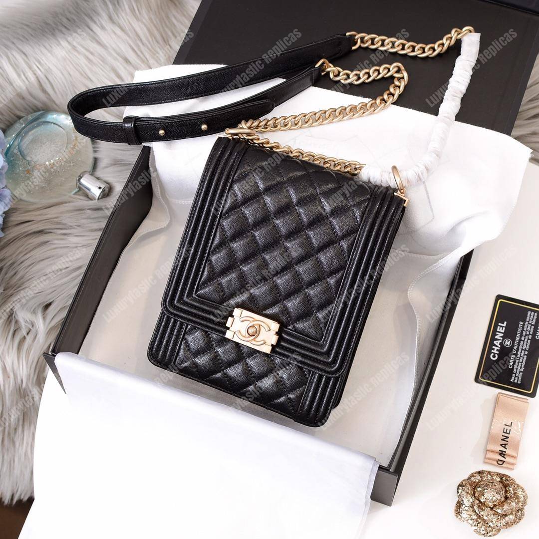 Ch*el boy handbag black