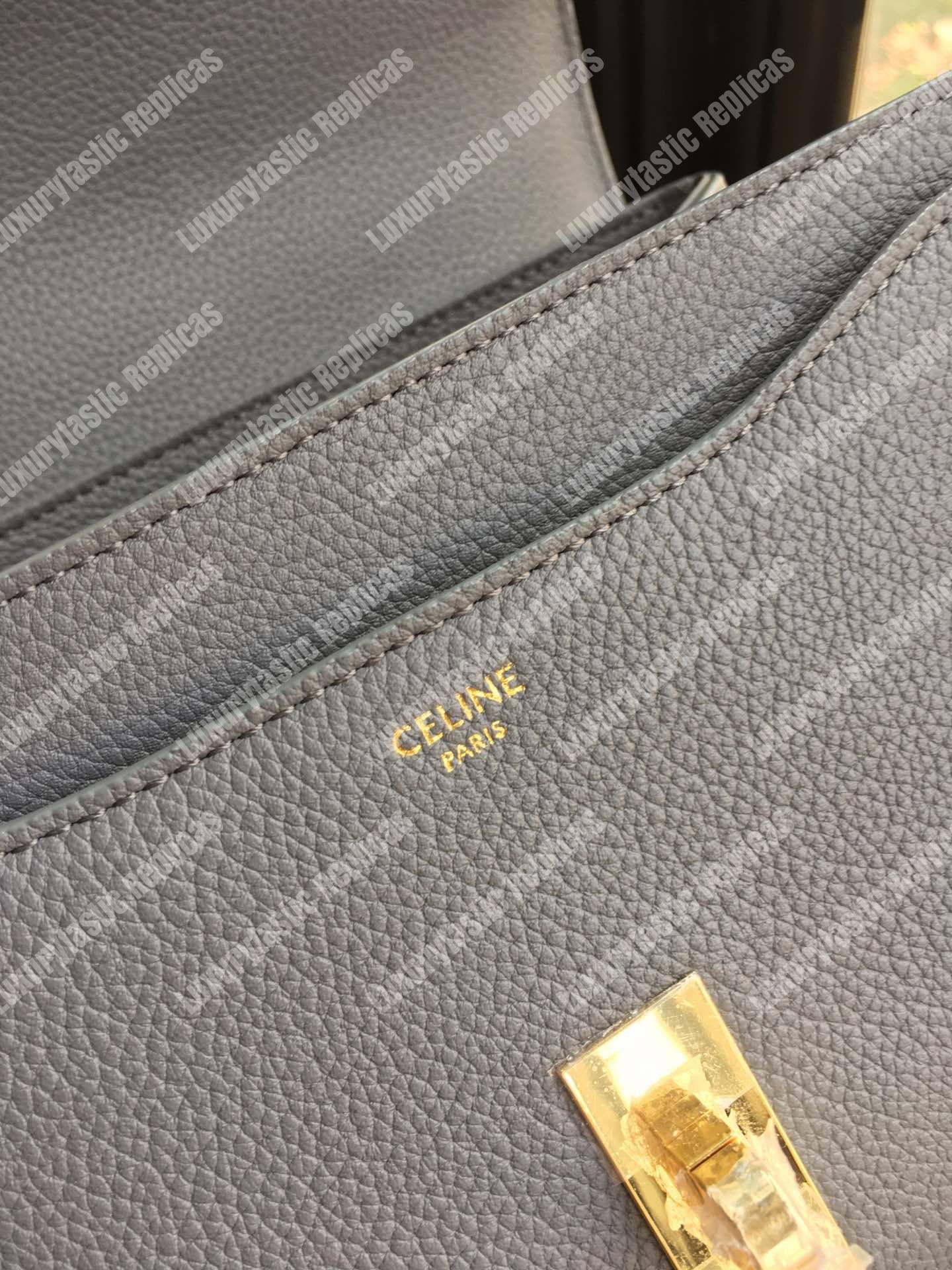 Ce**e small 16 bag in grained calfskin medium grey