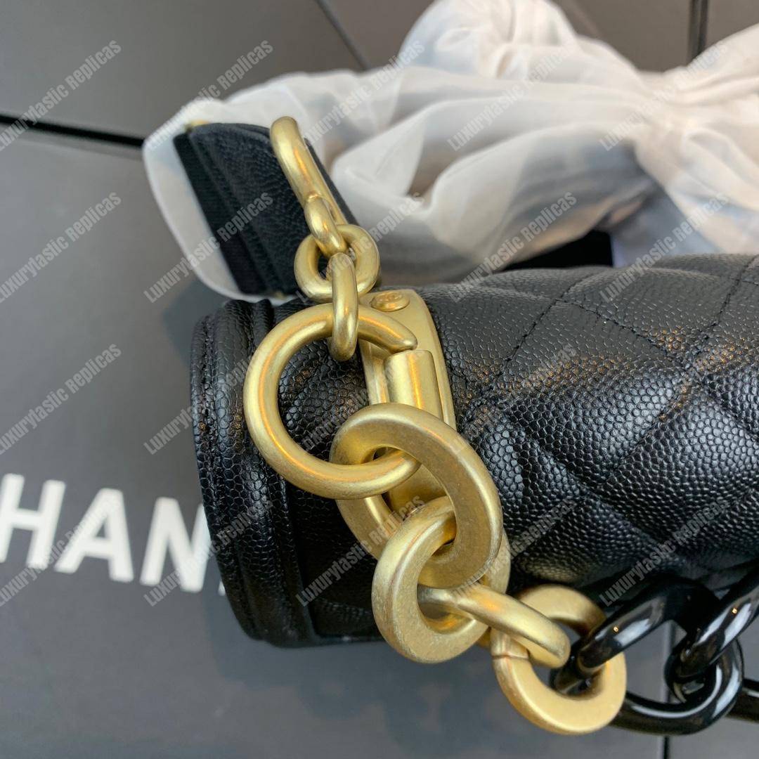 Ch*el flap bag black