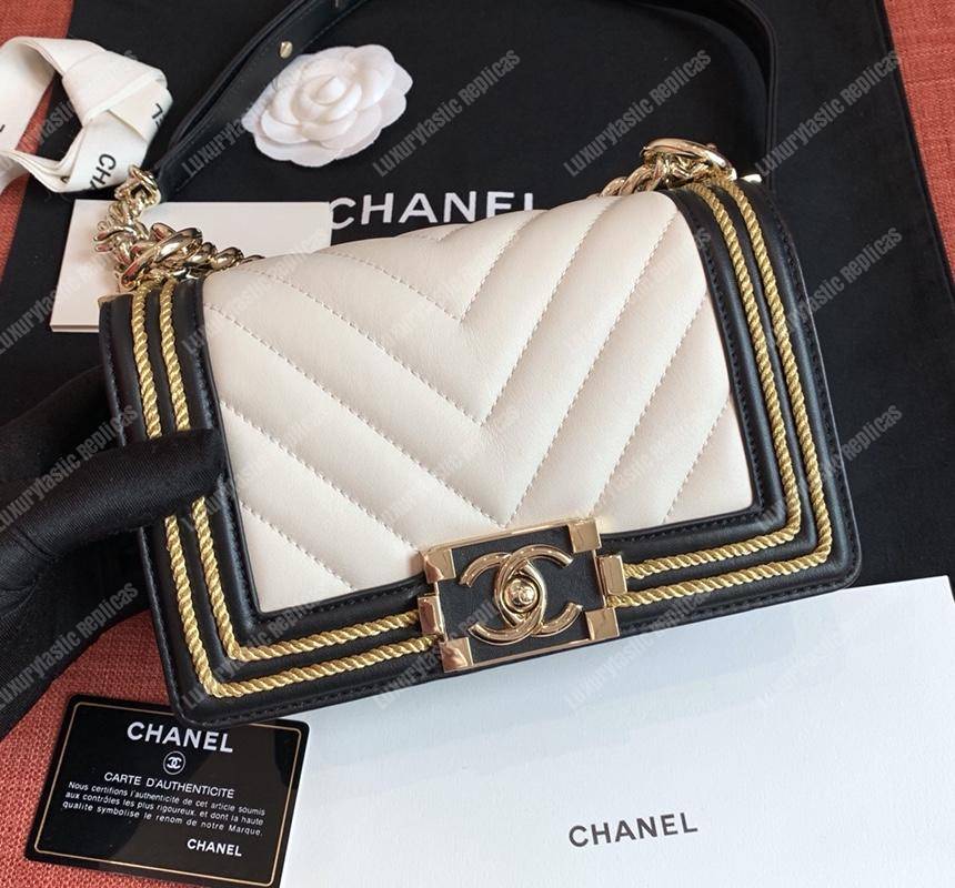 Ch*el small boy handbag white