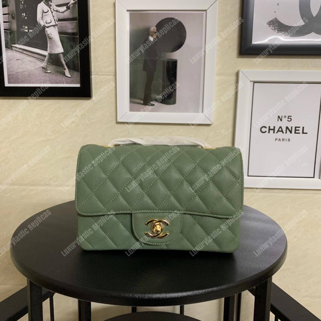Ch*el mini flap bag grey