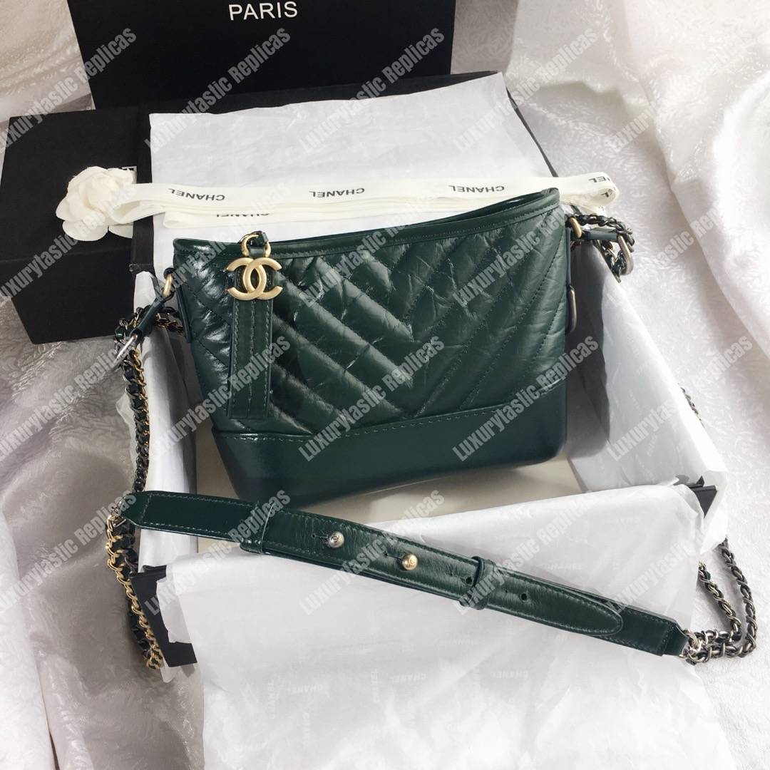 Ch*el’s gabrielle small hobo bag turquoise