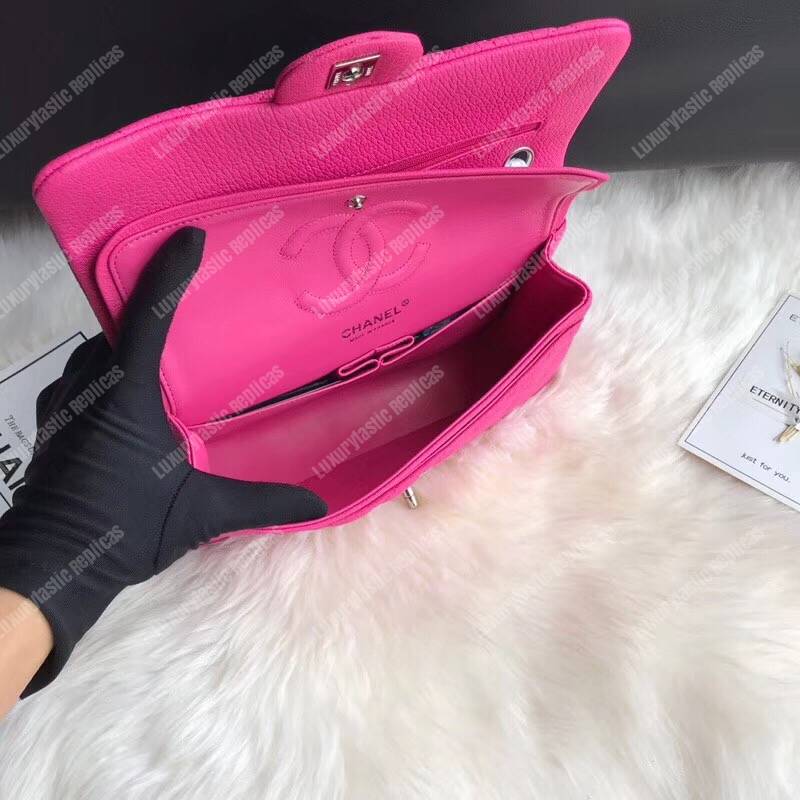 Ch*el medium classic handbag pink