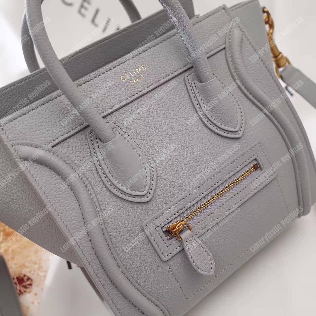 Ce**e nano luggage tote maroon light gray
