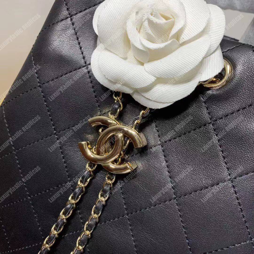 Ch*el large drawstring bag black
