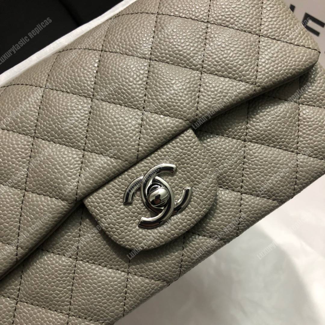 Ch*el mini flap bag grey