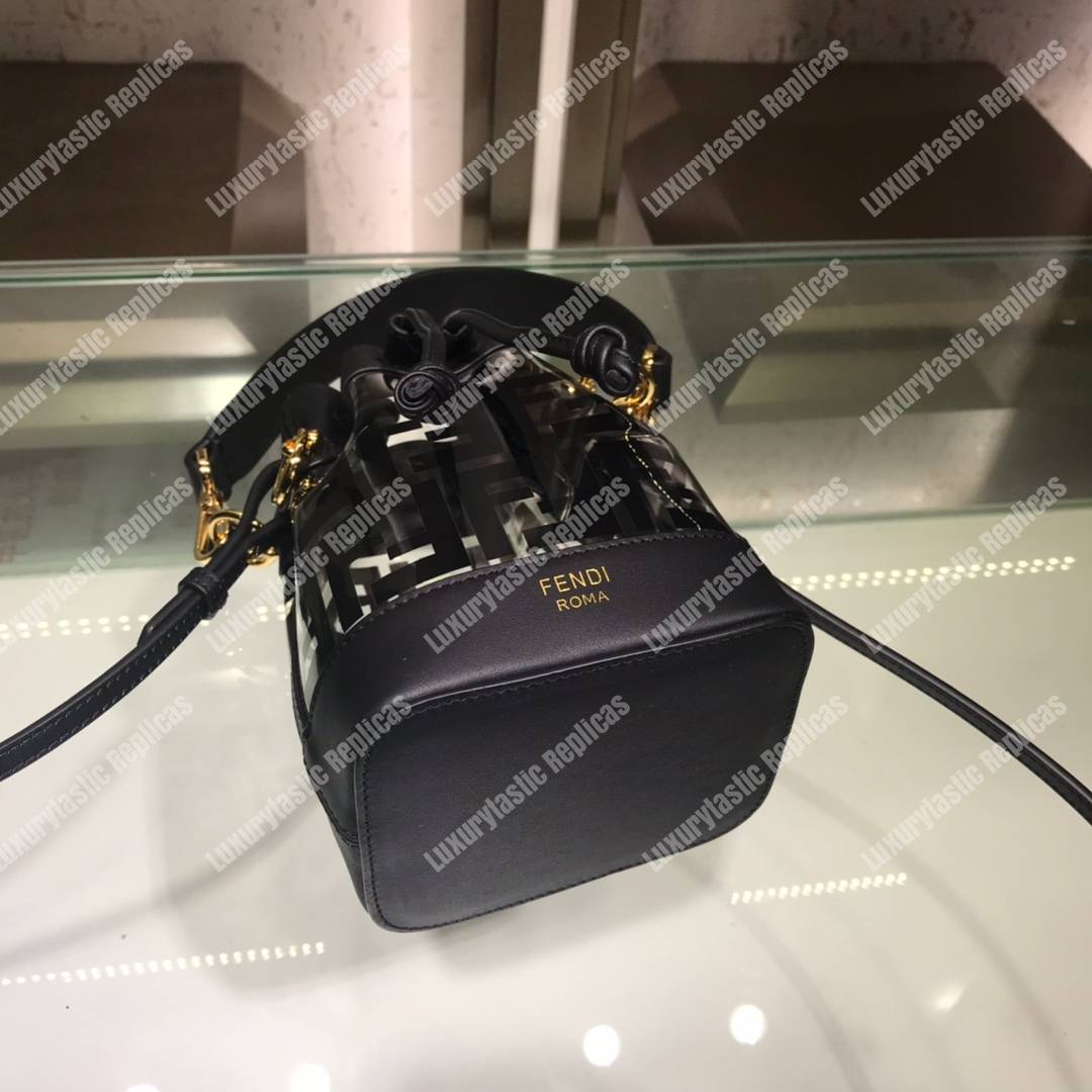 F**di mon tresor polyurethane mini bag black