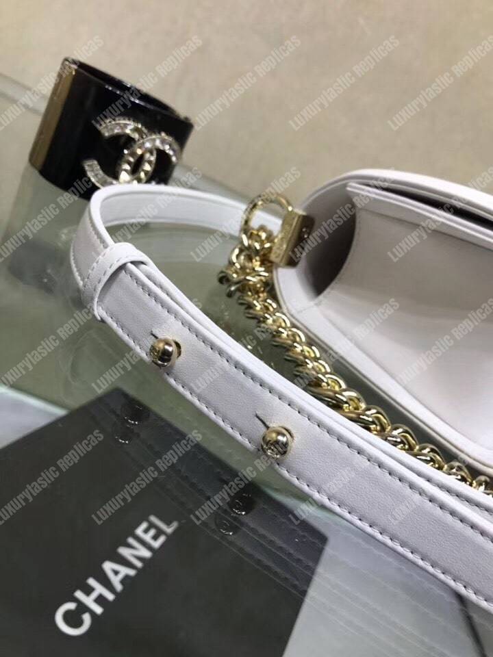 Ch*el small boy handbag white