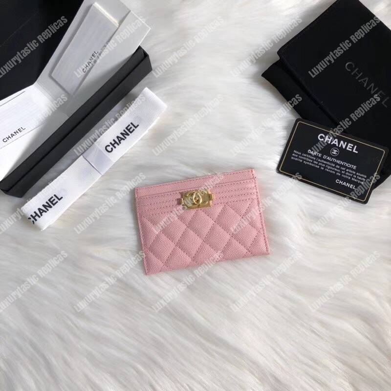 Ch*el boy card holder pink