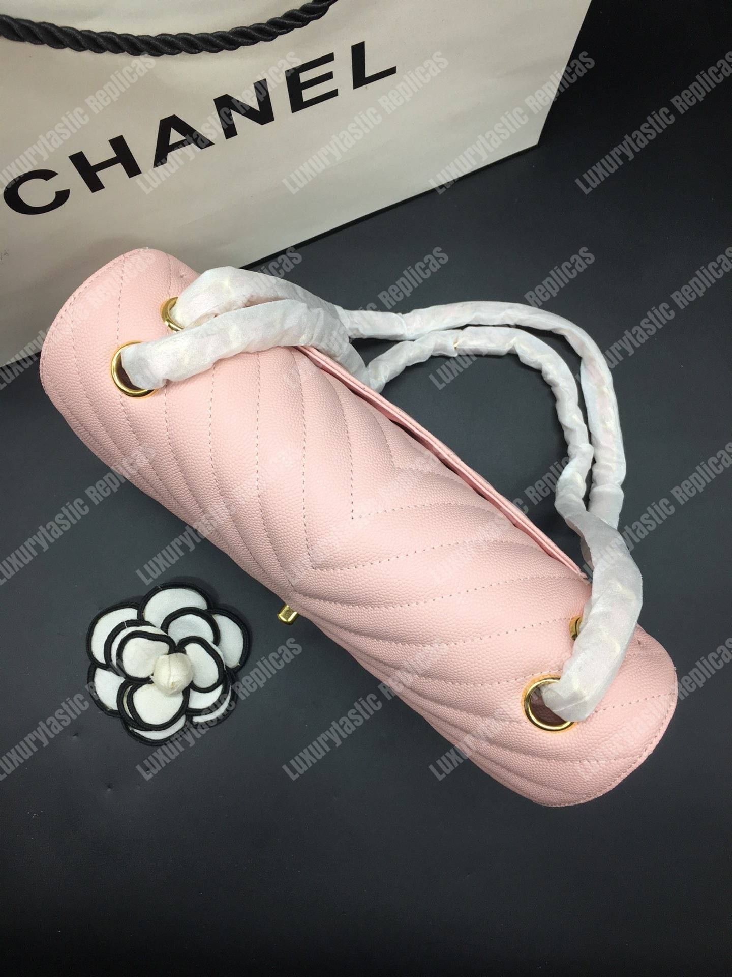 Ch*el classic medium handbag pink