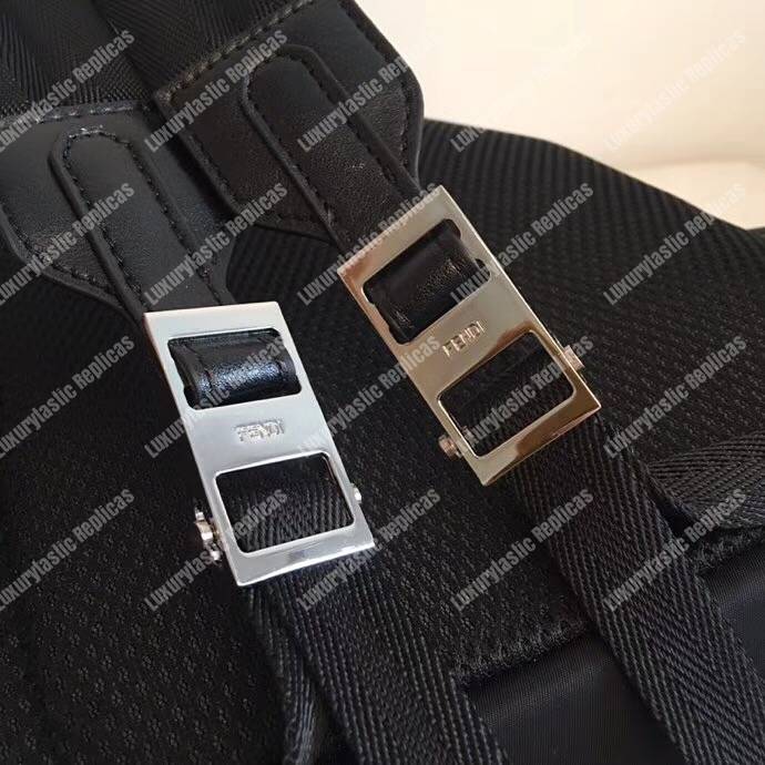 F**di black nylon backpack