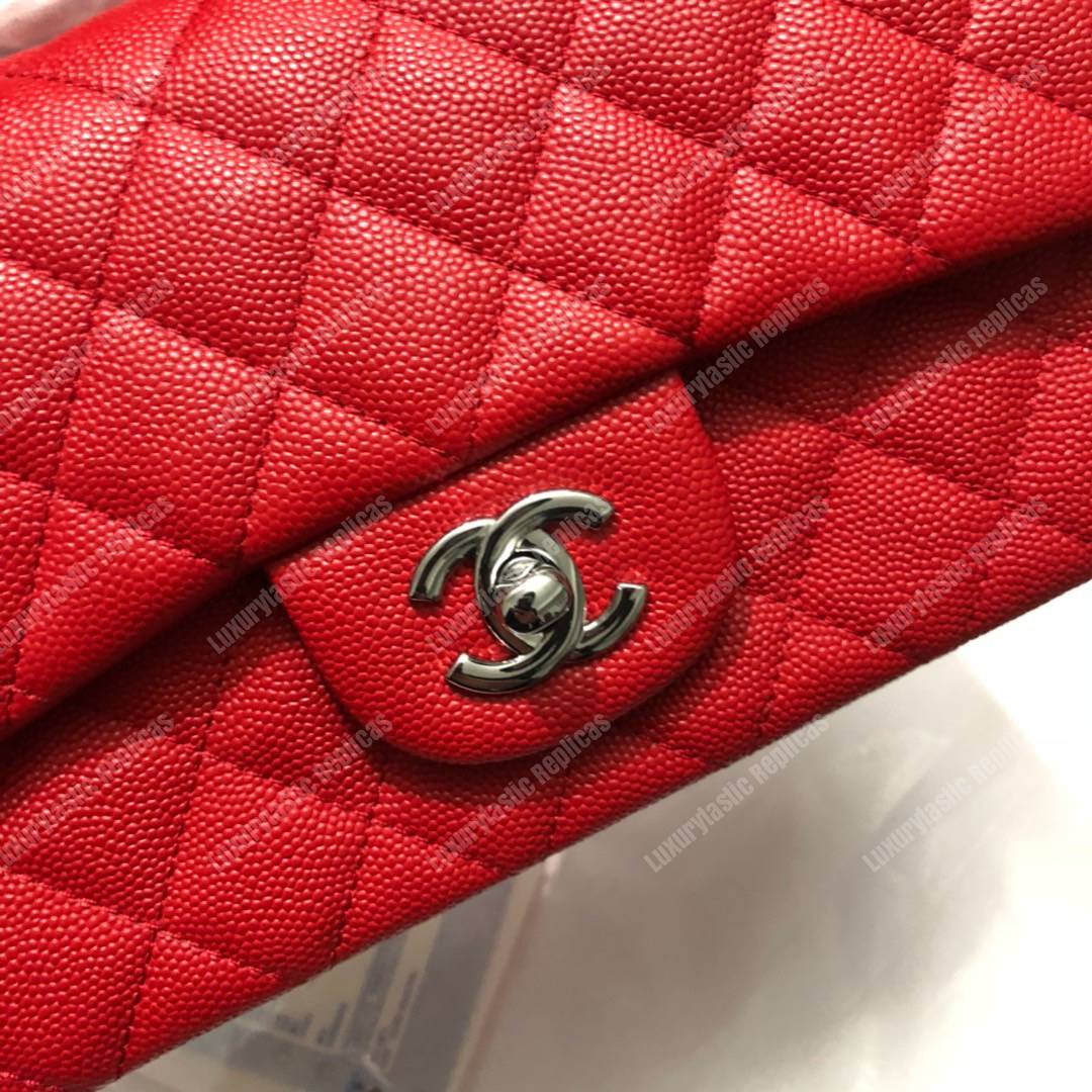 Ch*el mini flap bag red