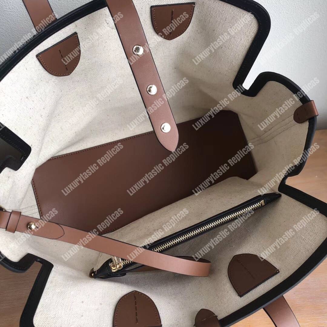 B**rry the medium soft cotton canvas belt bag brown