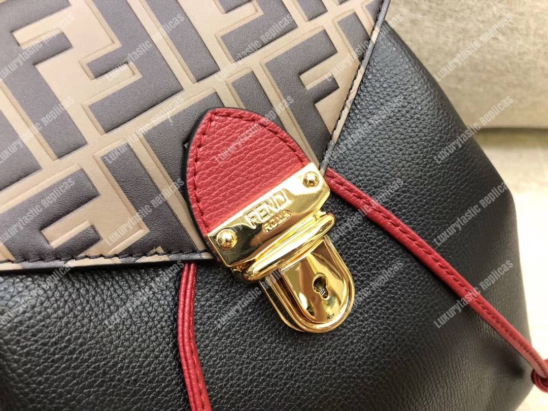 F**di multicolour leather backpack