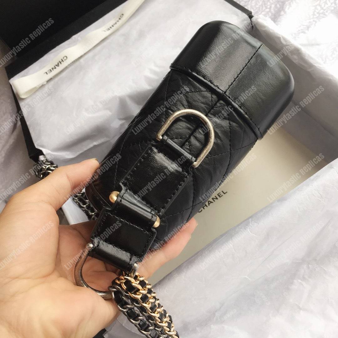 Ch*el’s gabrielle small hobo bag black