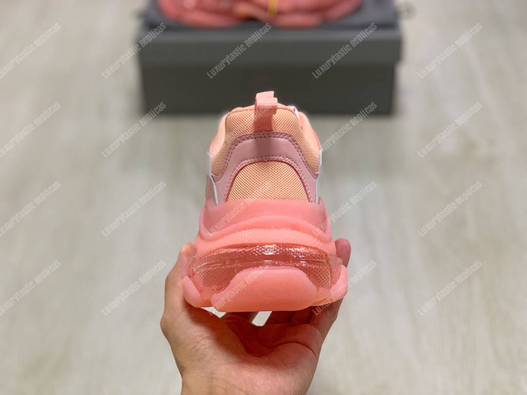 Ba*len*cia*ga triple s clear sole pink