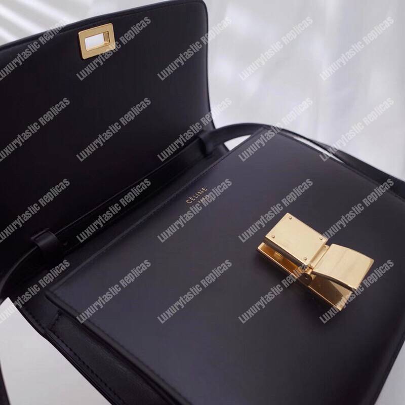 Ce**e medium classic bag in box calfskin anthracite
