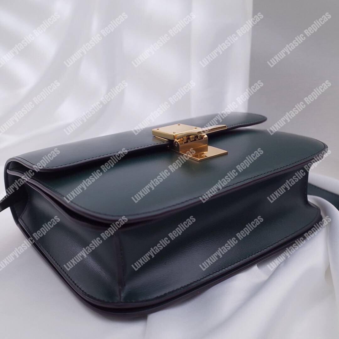 Ce**e medium classic bag in box calfskin amazone