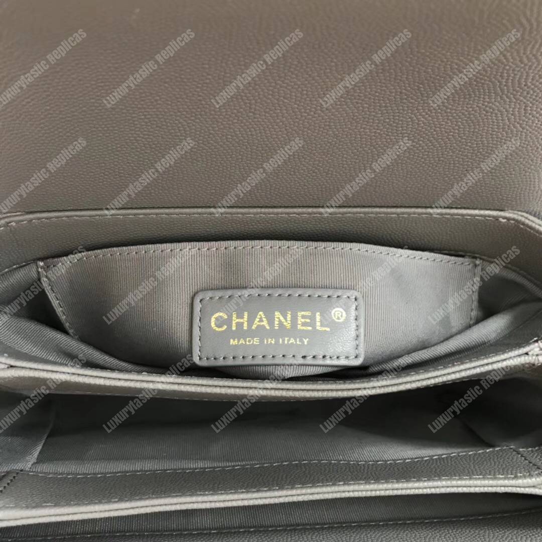 Ch*el classic flap bag grey