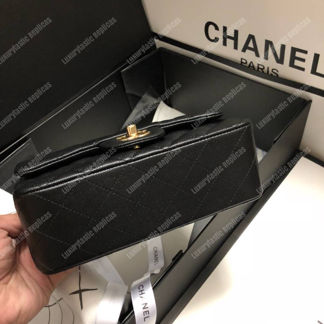 Ch*el mini flap bag black
