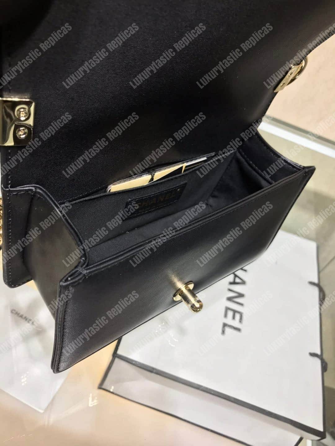 Ch*el small boy handbag black