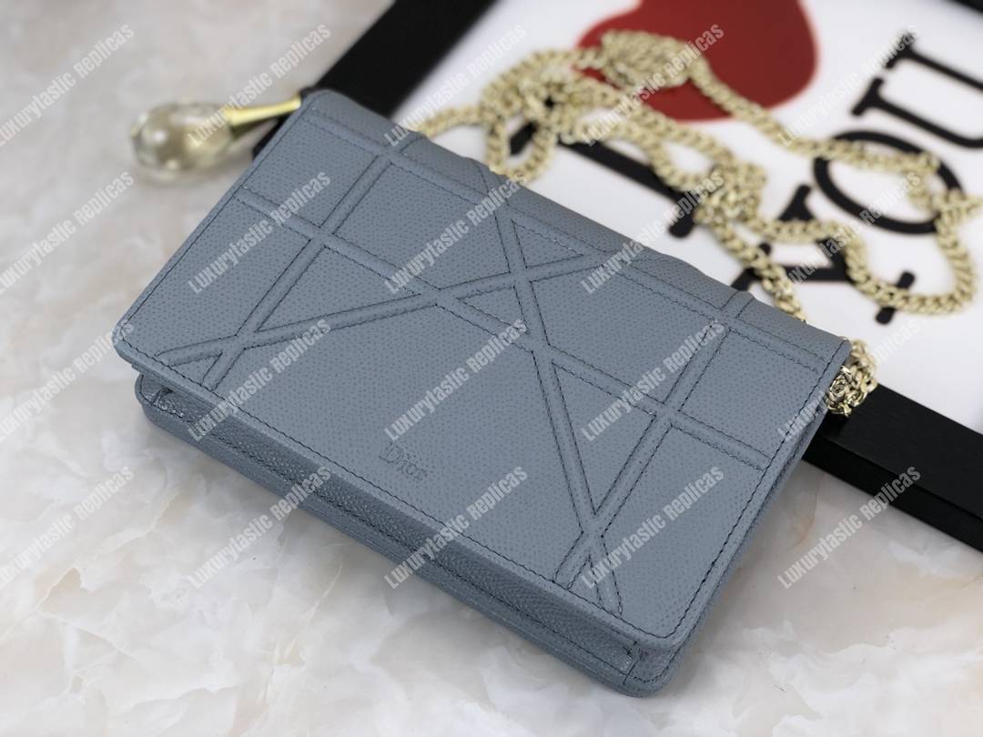 D*orama calfskin clutch gris