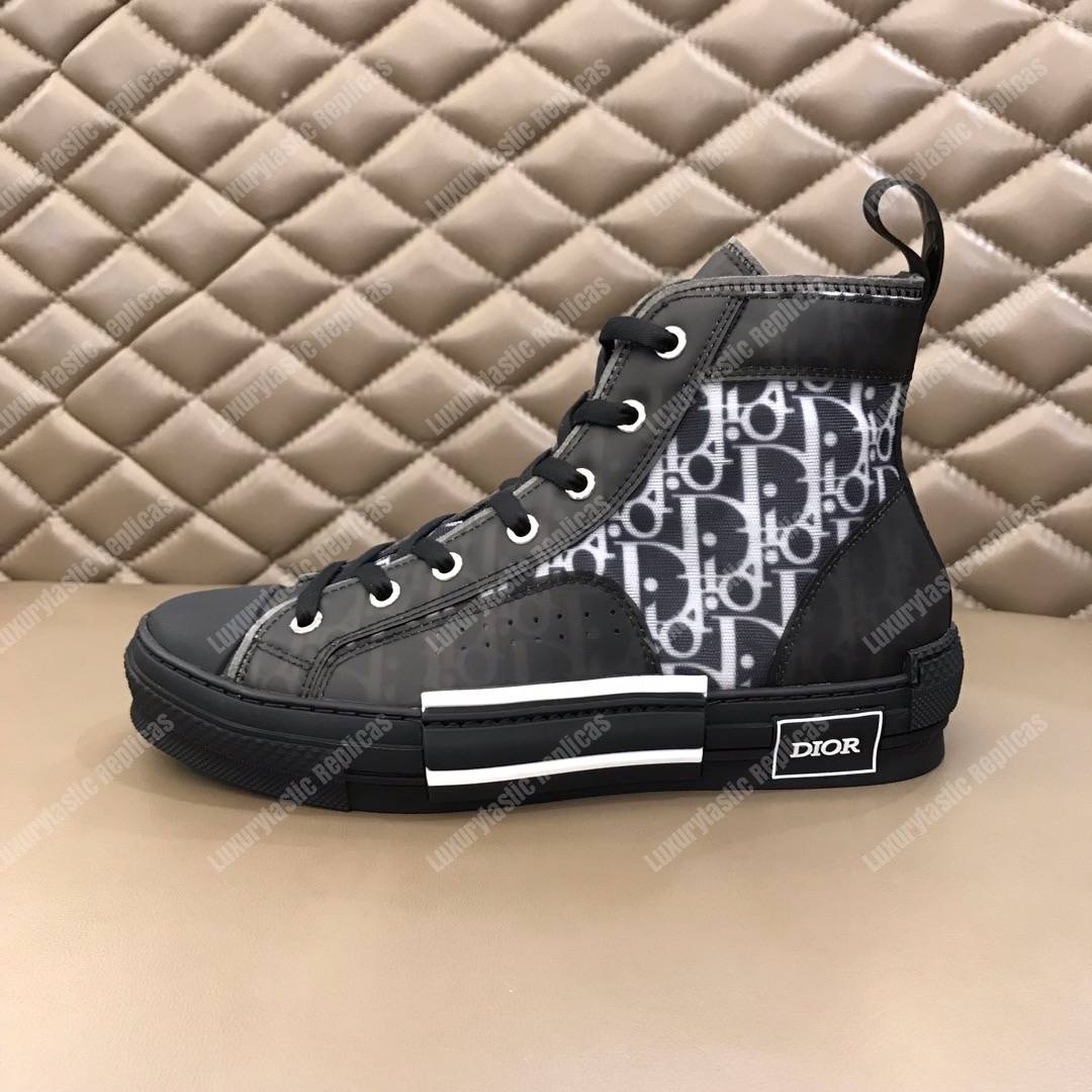 D*or “b23” high-top D*or oblique sneaker