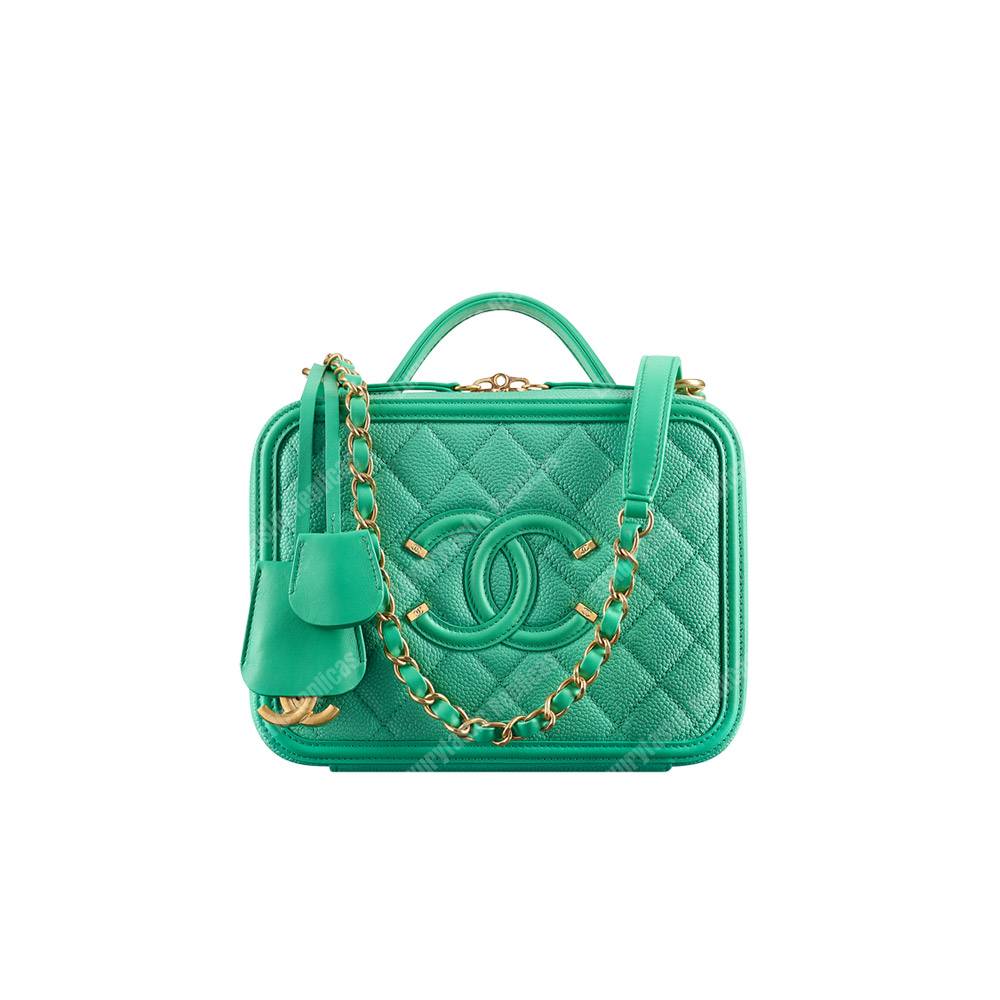 Ch*el small vanity case green