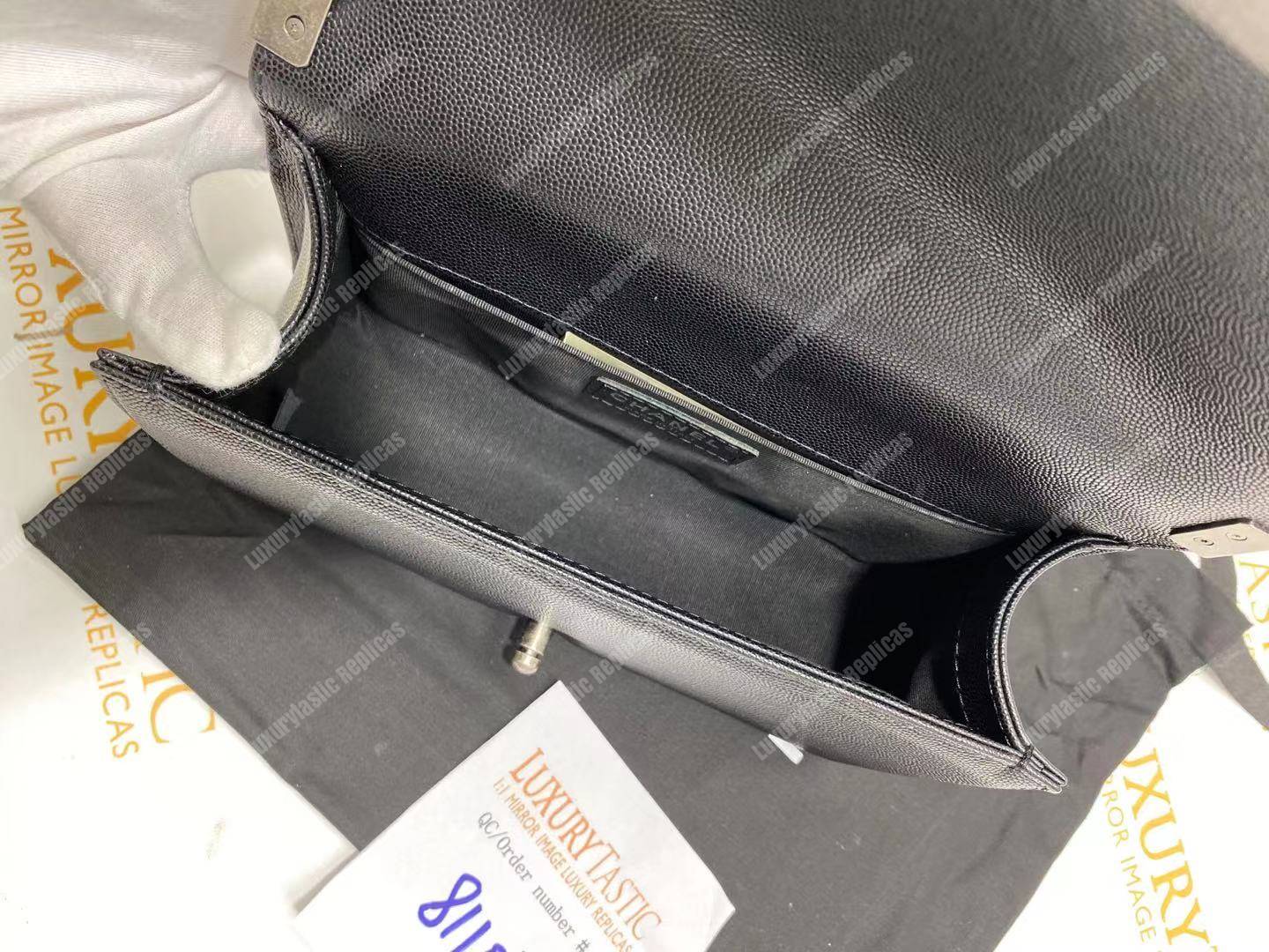 Ch*el boy medium handbag black