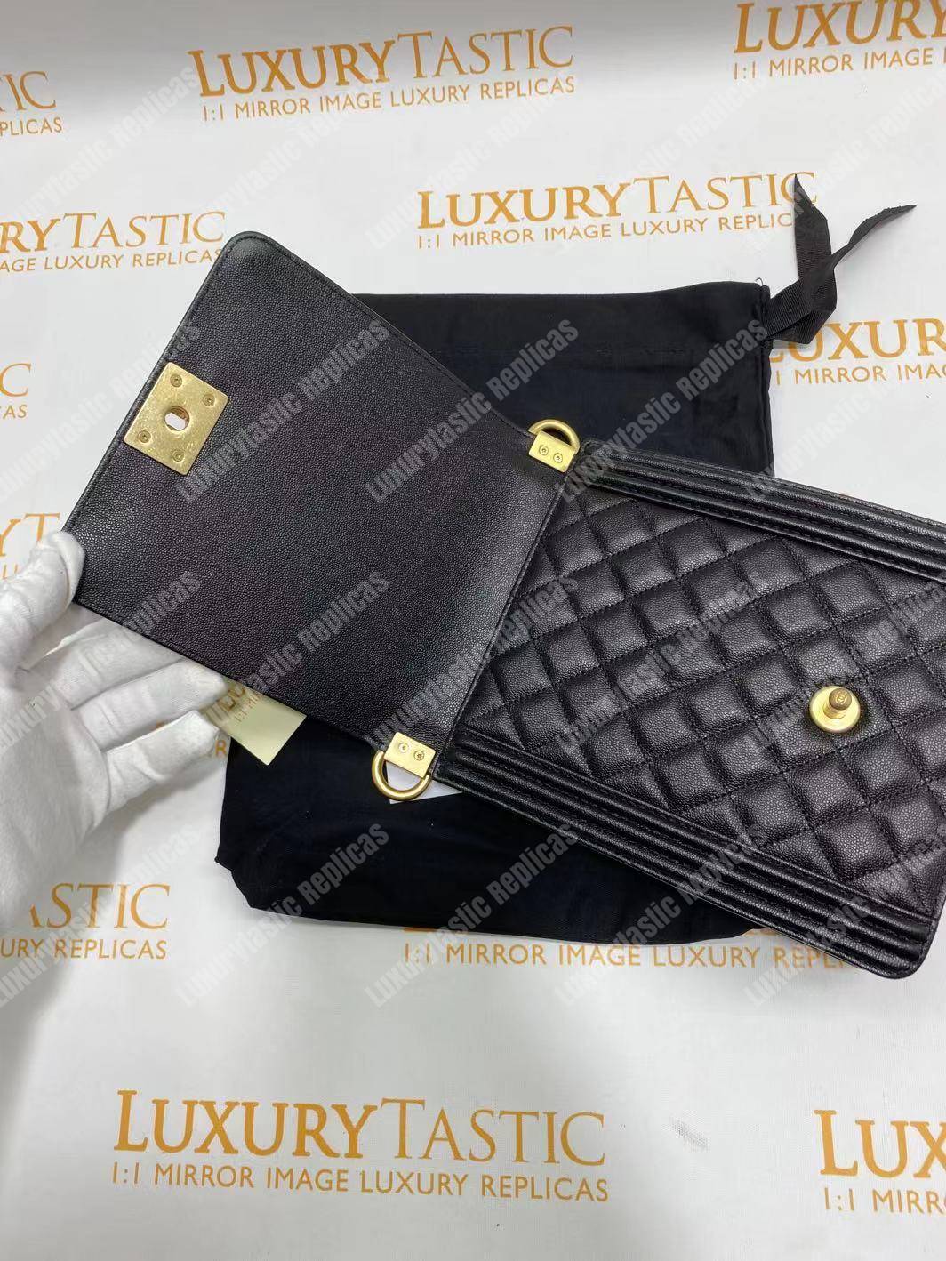 Ch*el boy handbag black