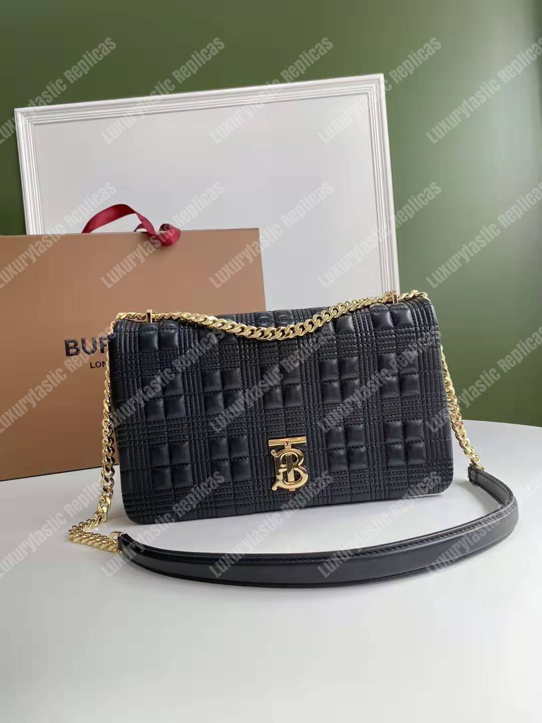 B**rry medium quilted lambskin lola bag black